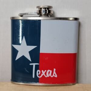 Stainless Steel Texas Flag Flask